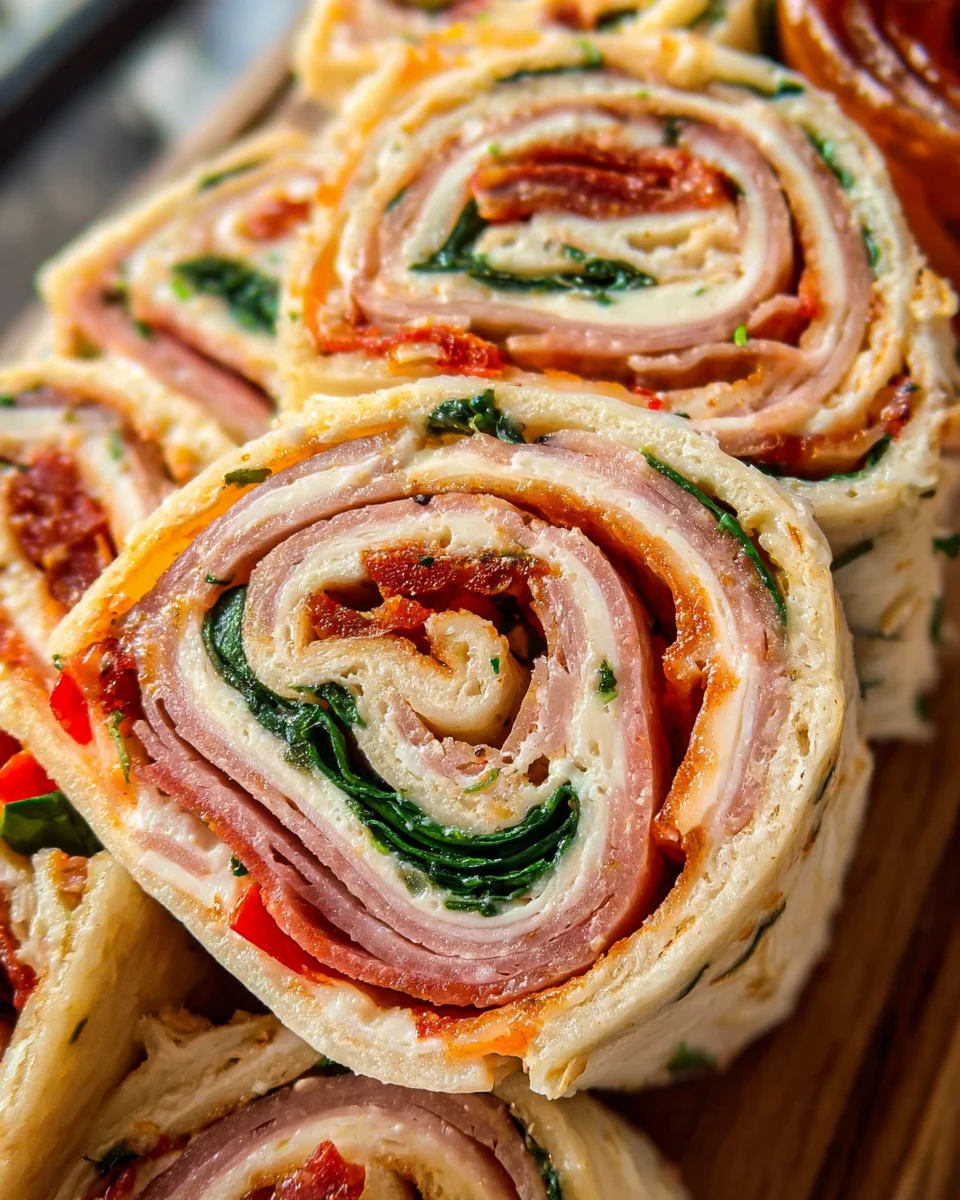 Italian Deli Pinwheel Sandwiches Italian
