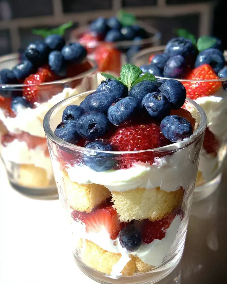 Mixed Berry Mini Trifles