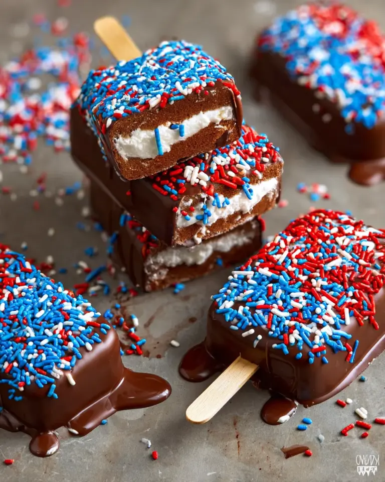 Patriotic Mini Ice Cream Sandwiches
