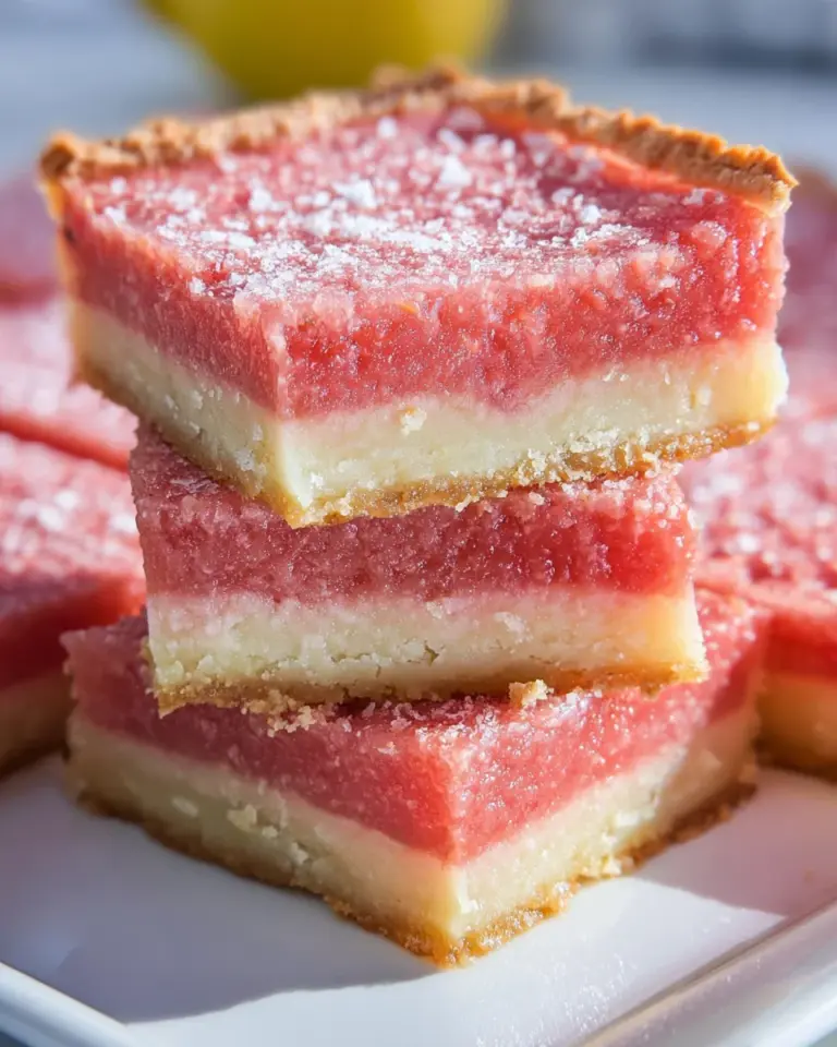 Pink Lemonade Bars
