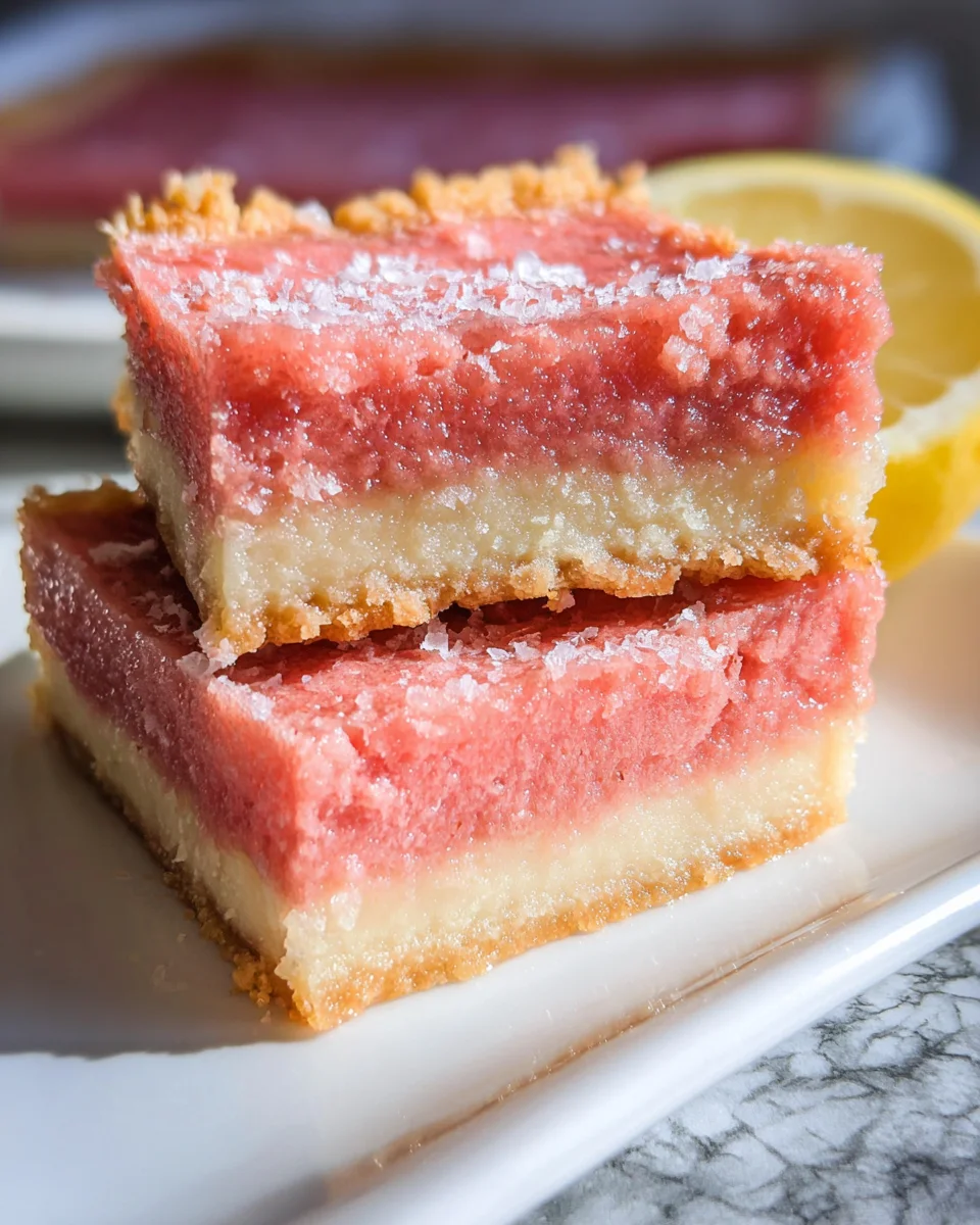Pink Lemonade Bars Pink