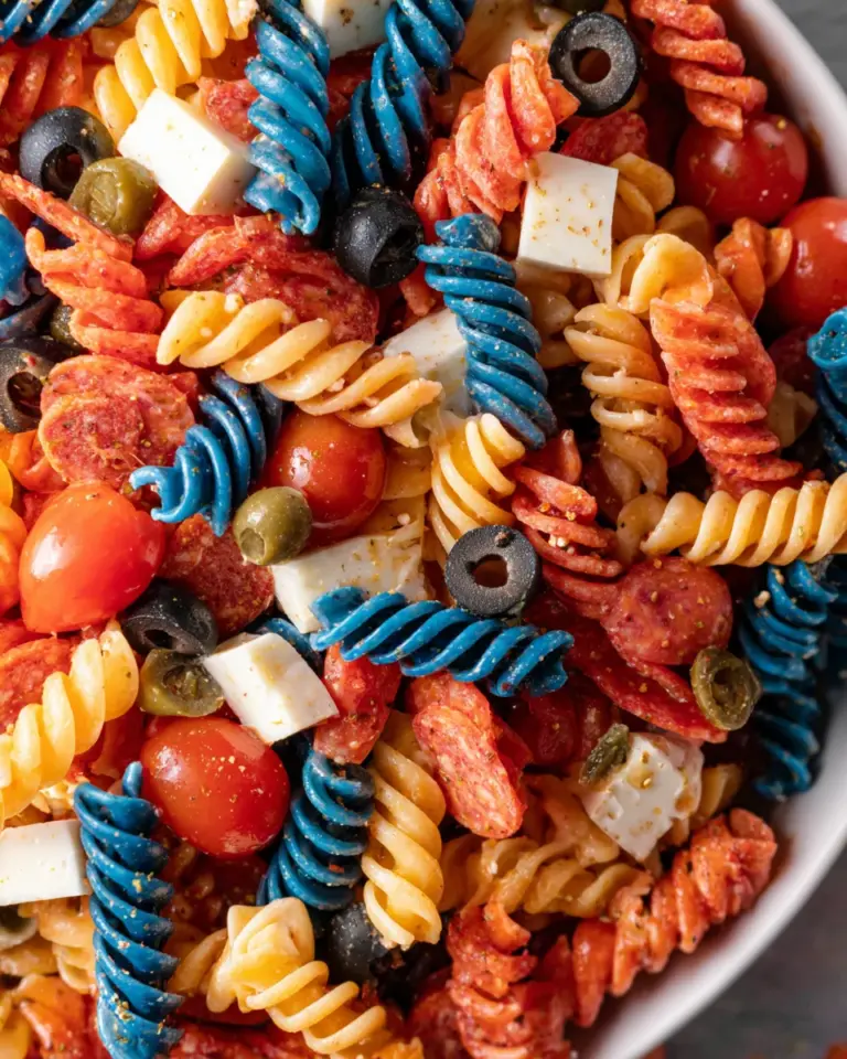 Red White And Blue Pasta Salad