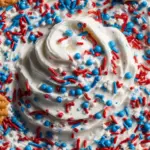 Red, White and Blue Funfetti Dip