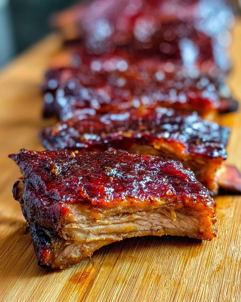 Smoked Pork Ribs in the Smoker Smoked Pork Ribs in the Smoker