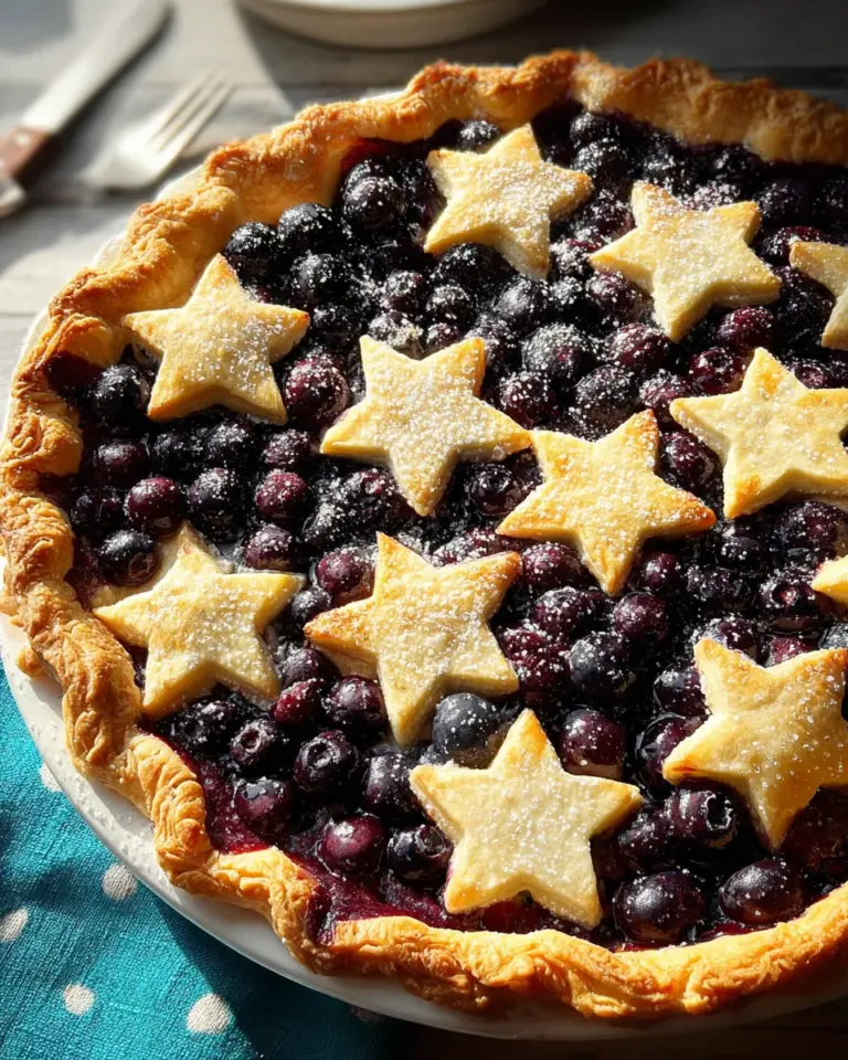 Star-Studded Blueberry Pie