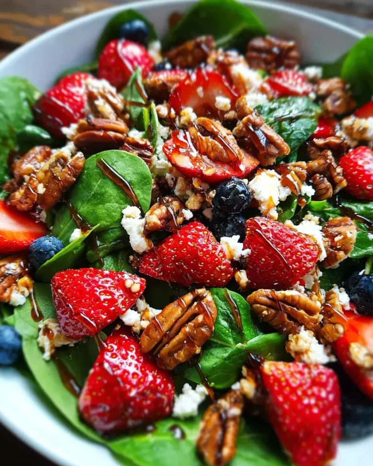 15-Minute Strawberry Spinach Salad