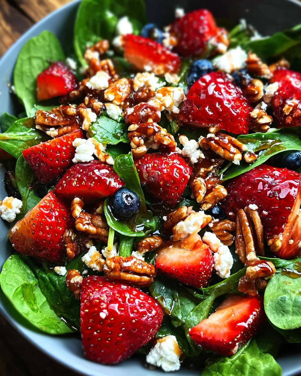 15-Minute Strawberry Spinach Salad 15-Minute