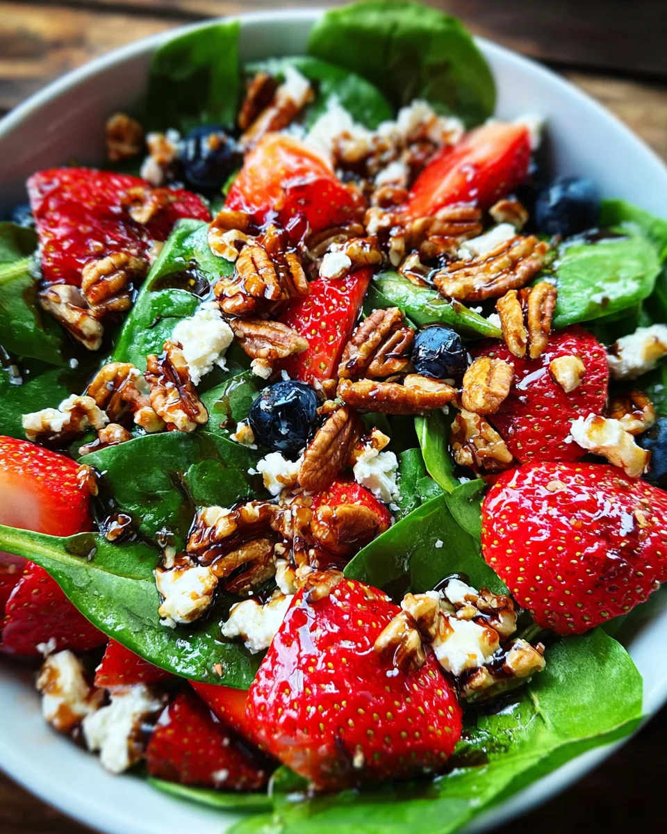 15-Minute Strawberry Spinach Salad 15-Minute