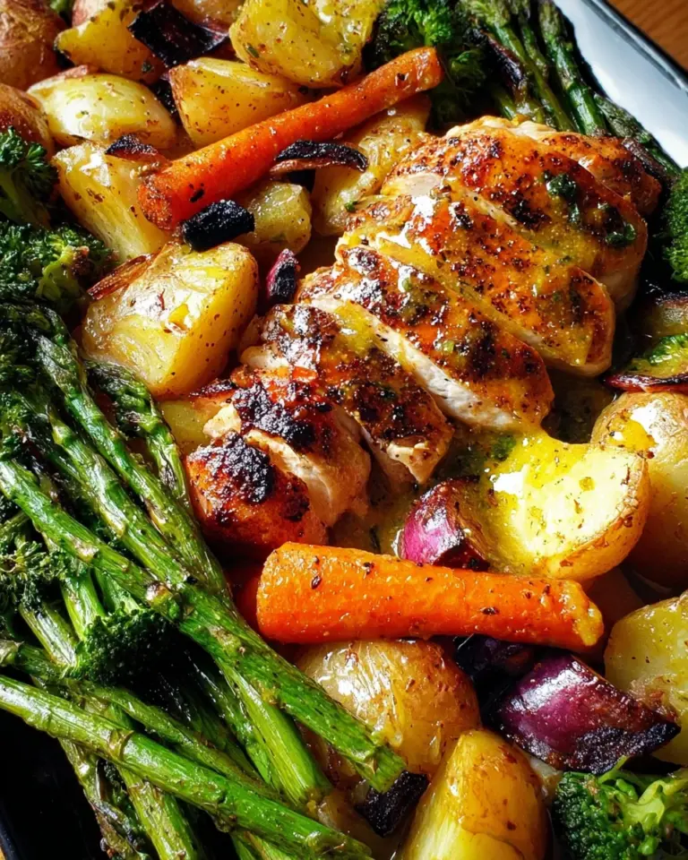 35 Minutes & One Sheet Pan Is All You Need For This Honey Mustard Chicken Recipe