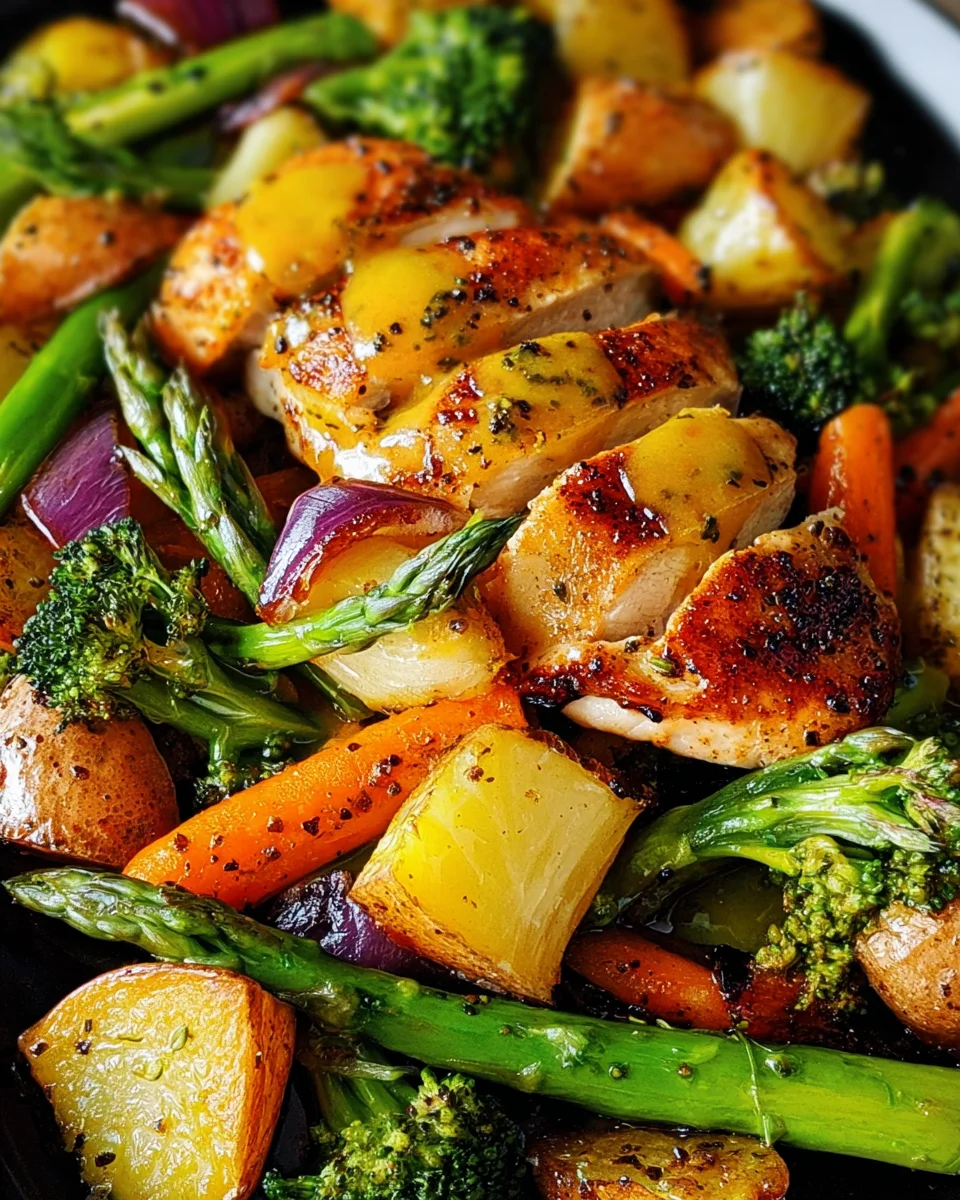 35 Minutes & One Sheet Pan Is All You Need For This Honey Mustard Chicken Recipe 35
