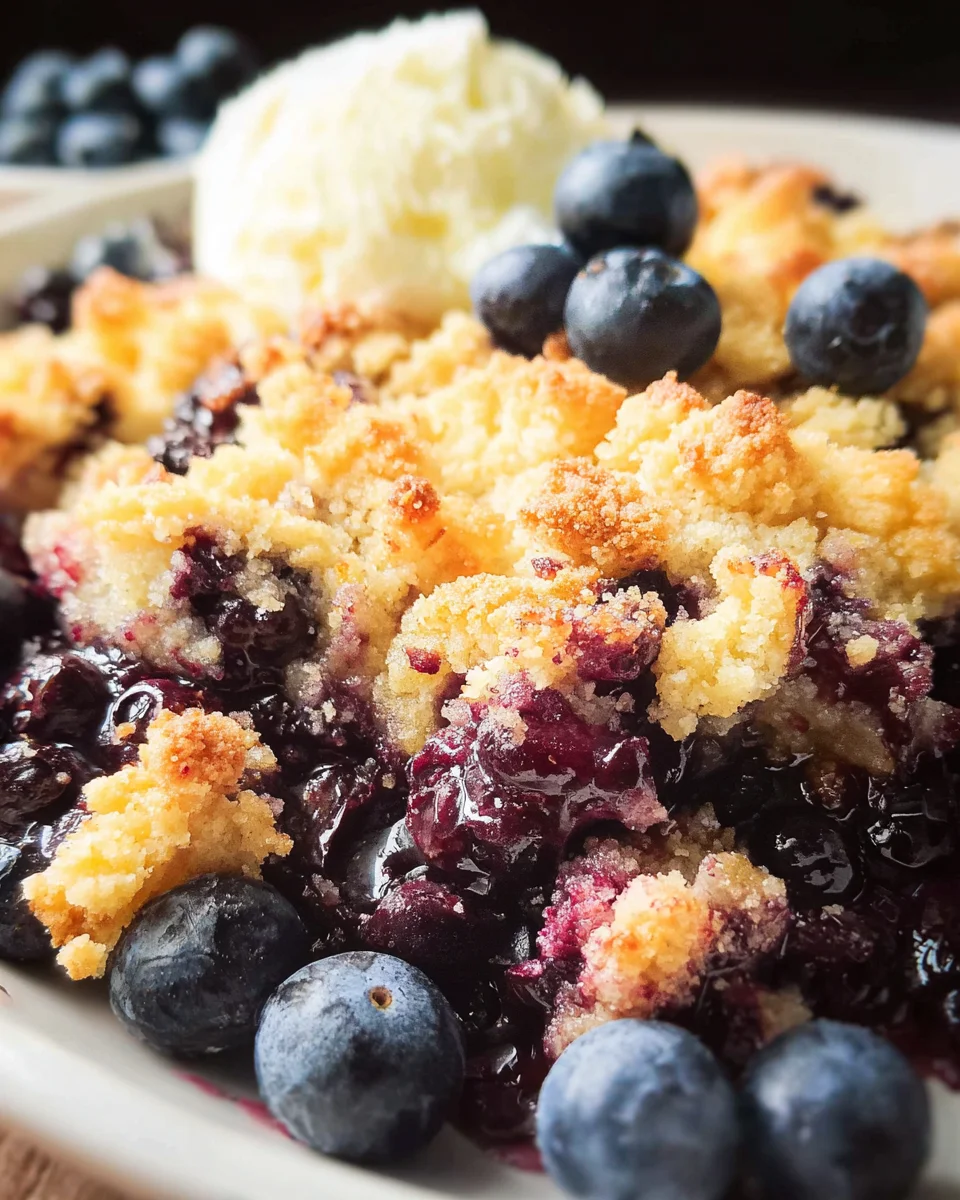 4 Ingredient Blueberry Cobbler 4