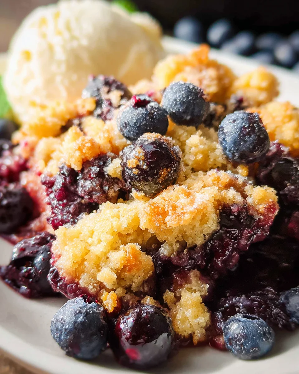 4 Ingredient Blueberry Cobbler 4