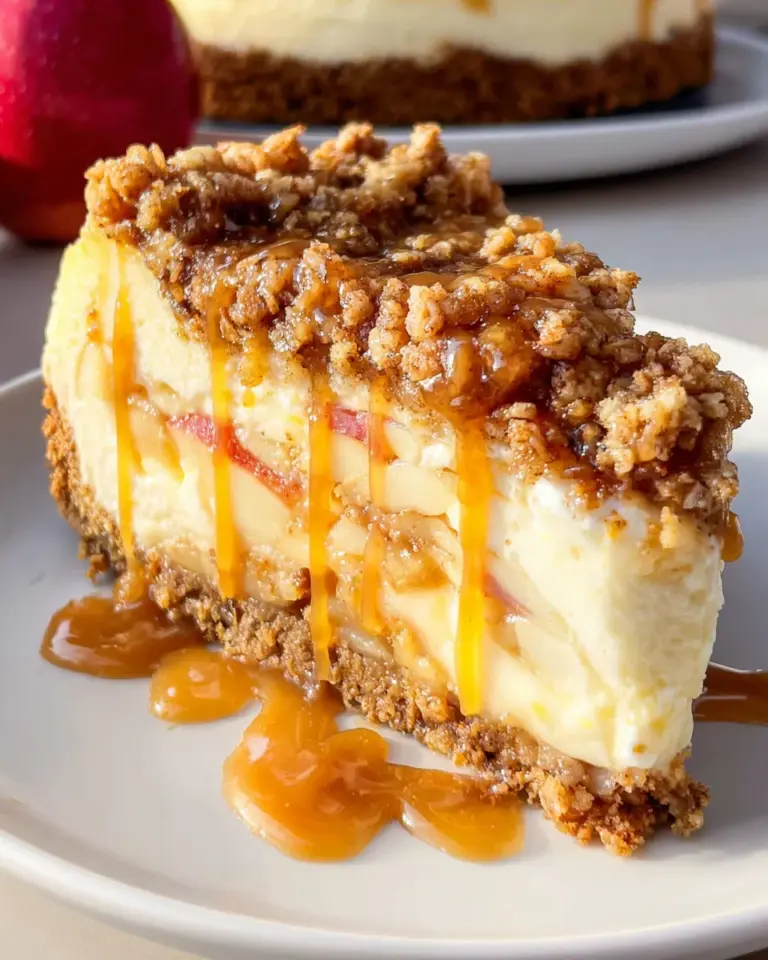 Apple Crisp Cheesecake