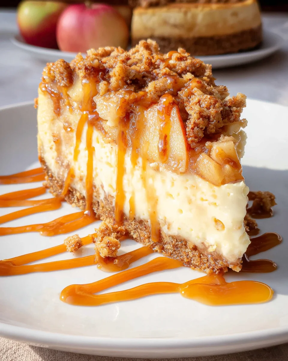 Apple Crisp Cheesecake Apple