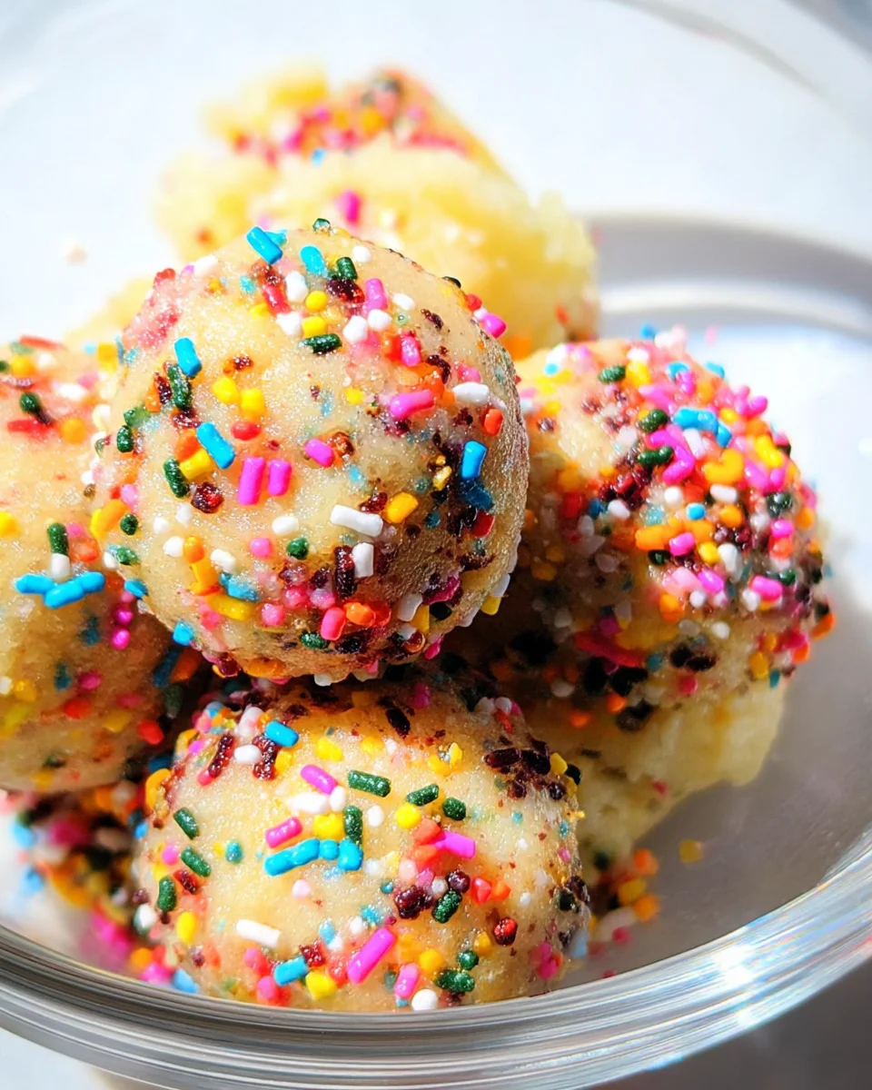 Applesauce Birthday Cake Protein Balls Applesauce