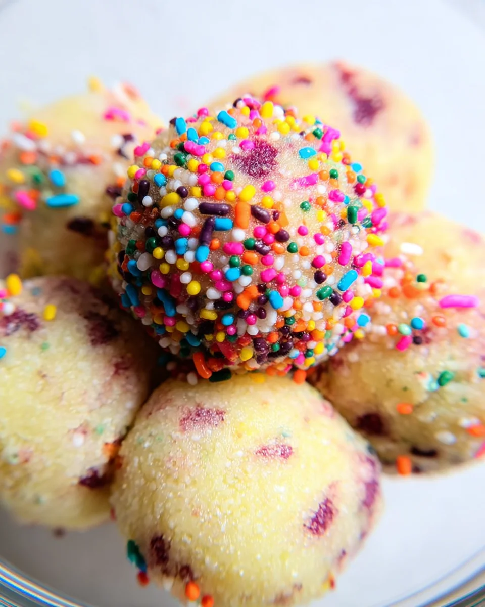 Applesauce Birthday Cake Protein Balls Applesauce