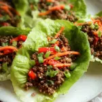 Asian Style Ground Beef Lettuce Wraps