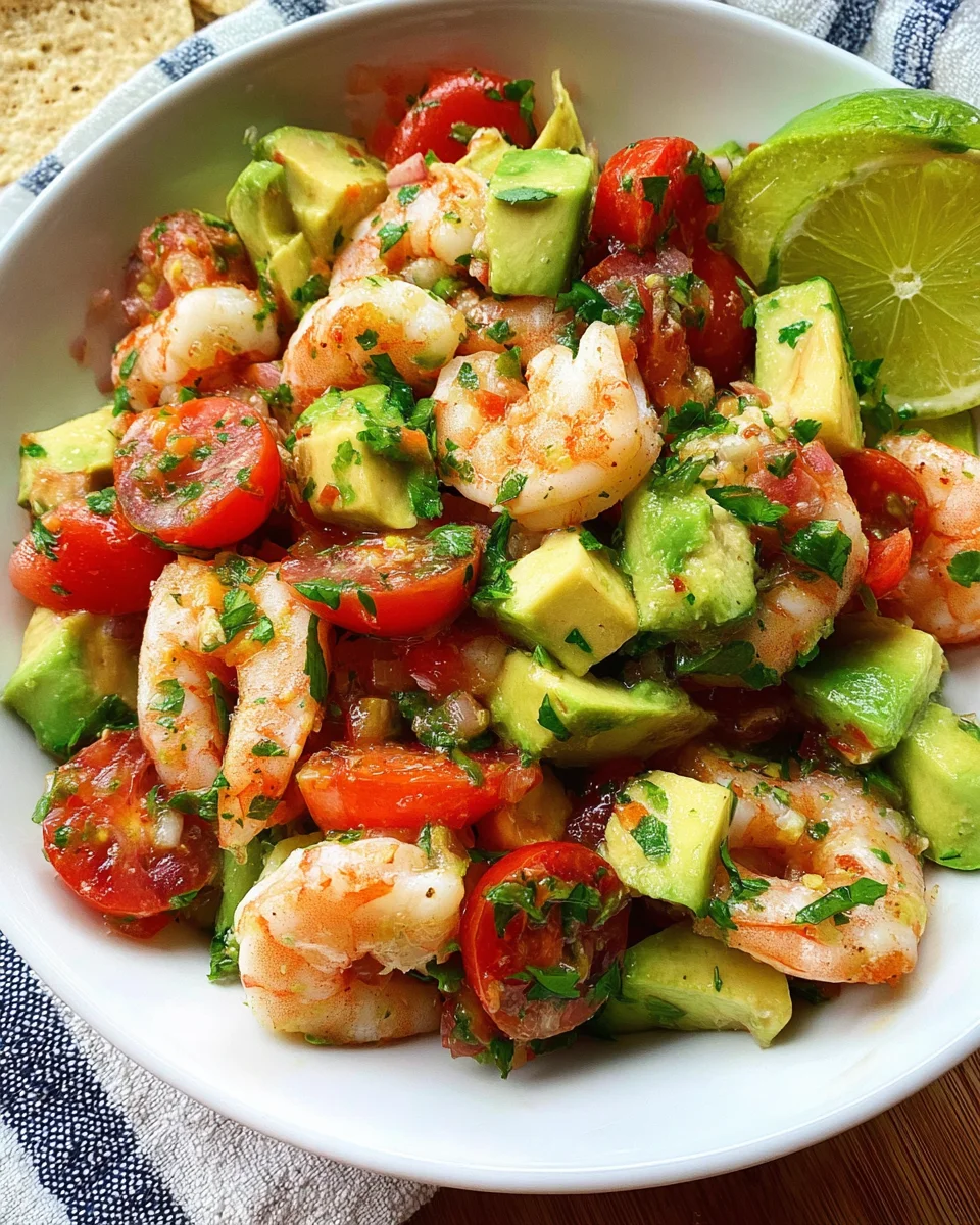 Avocado Salsa Shrimp Salad Avocado