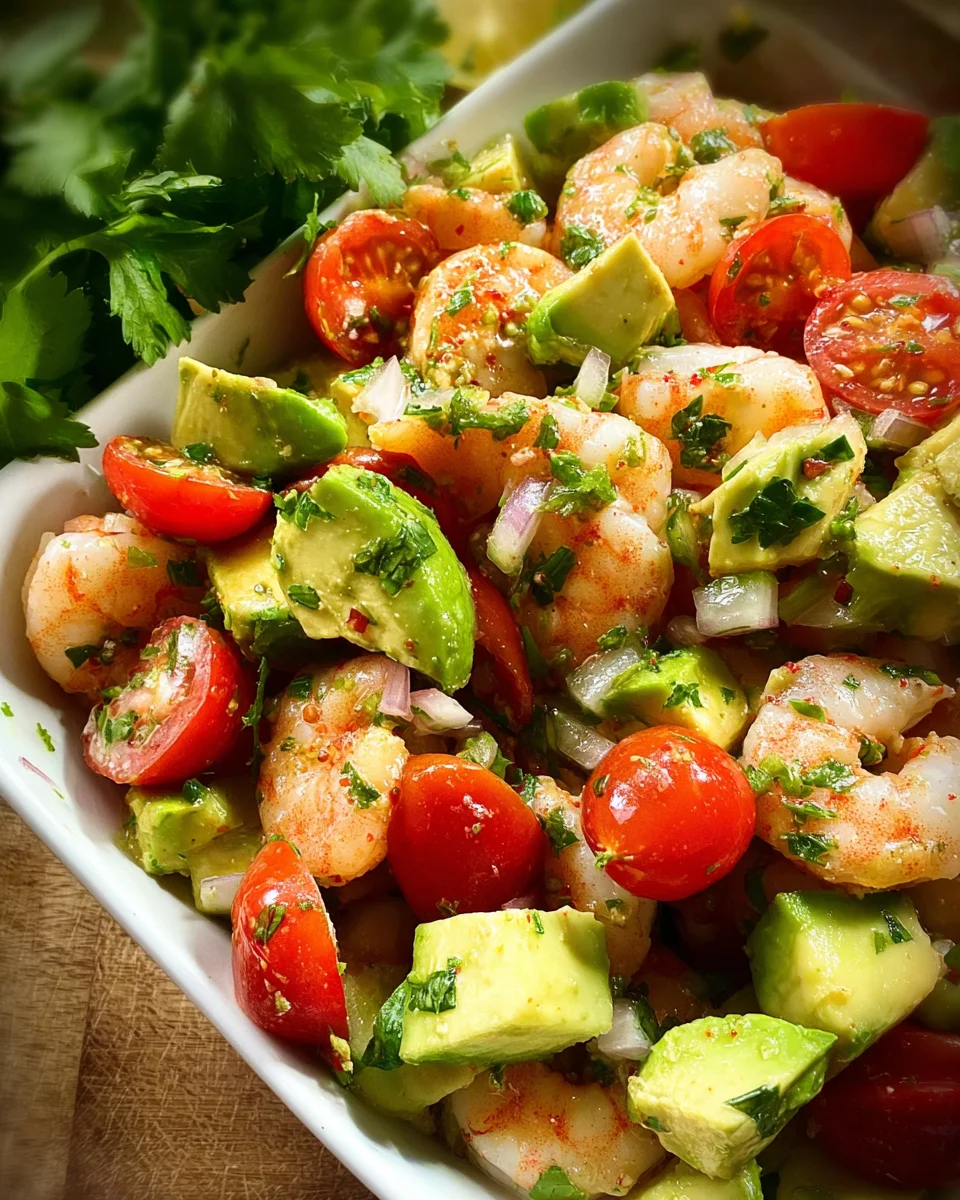 Avocado Salsa Shrimp Salad Avocado