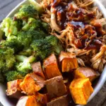 BBQ Chicken & Roasted Sweet Potato Bowls BBQ Chicken & Roasted Sweet Potato Bowls