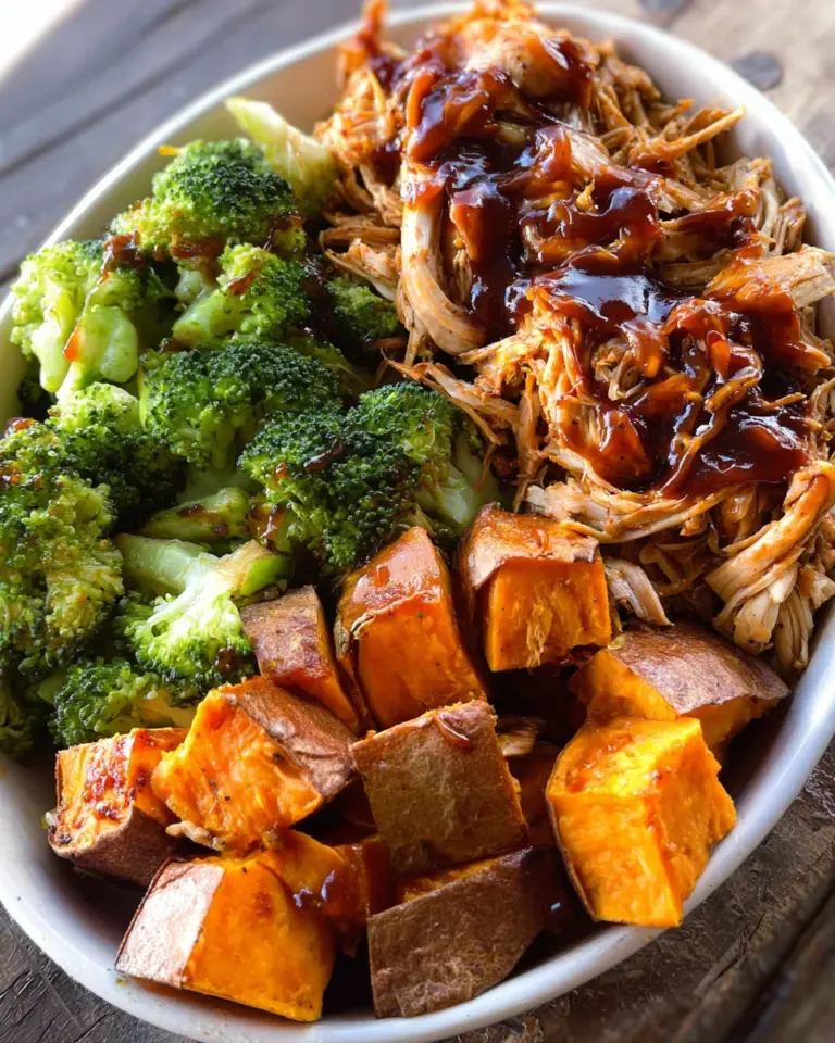 BBQ Chicken & Roasted Sweet Potato Bowls
