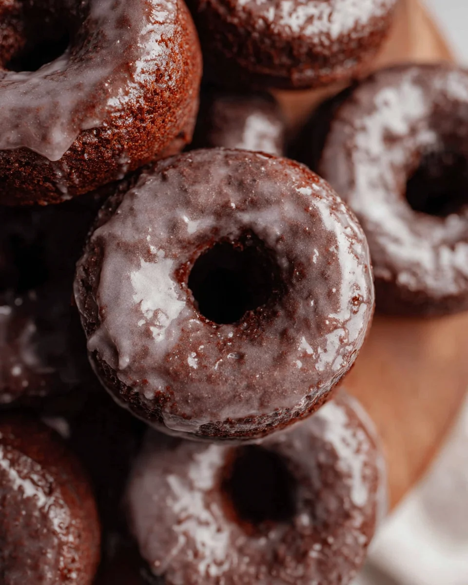 Baked Chocolate Cake Doughnuts Baked