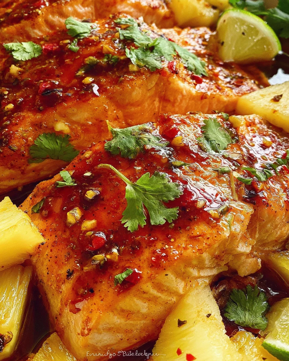 Baked Pineapple Salmon Baked