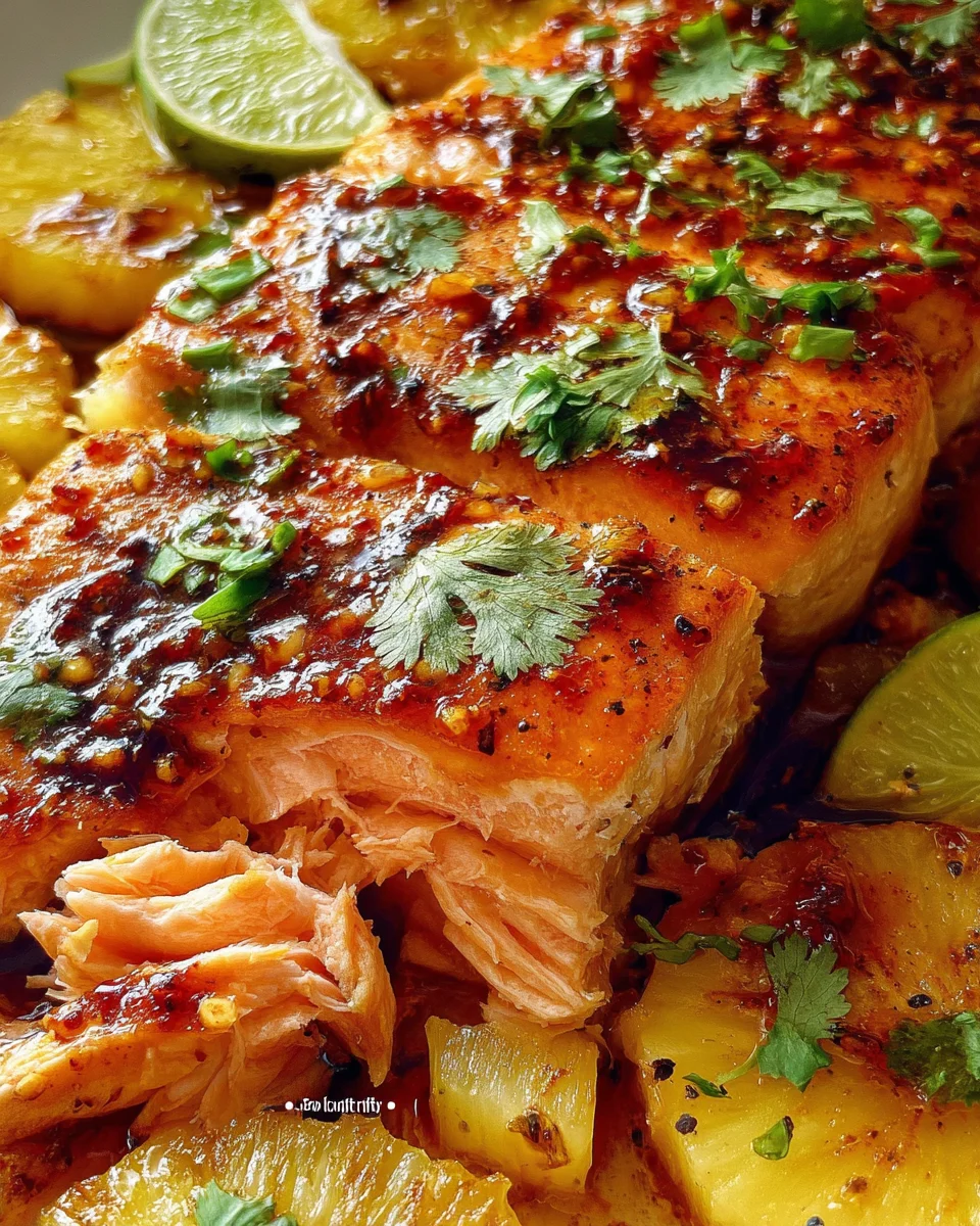Baked Pineapple Salmon Baked