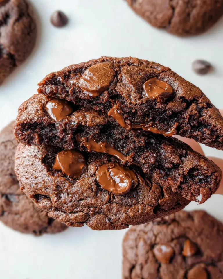 Bakery Style Double Chocolate Chip Cookies