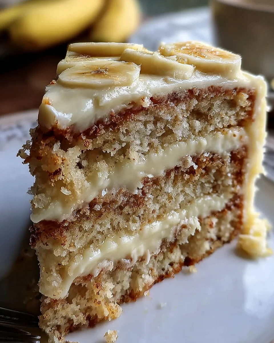 Banana Cake with Cream Cheese Frosting Banana
