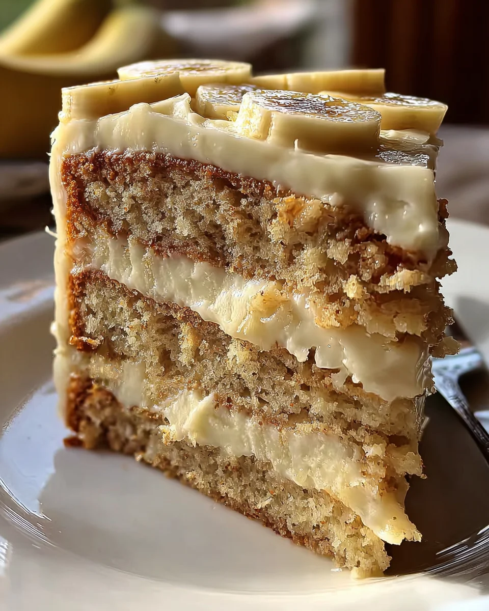 Banana Cake with Cream Cheese Frosting Banana