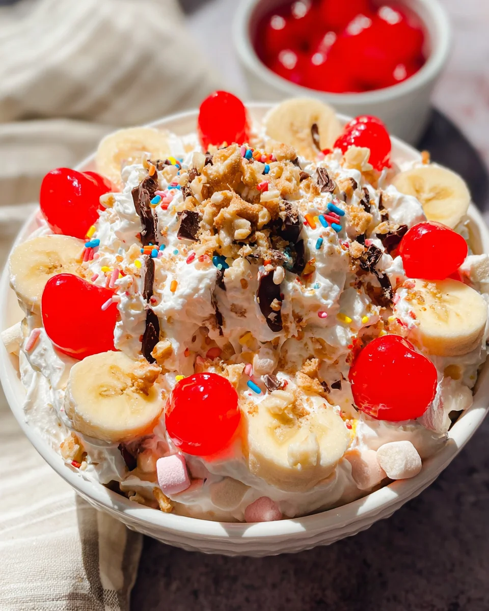 Banana Split Fluff Salad Banana
