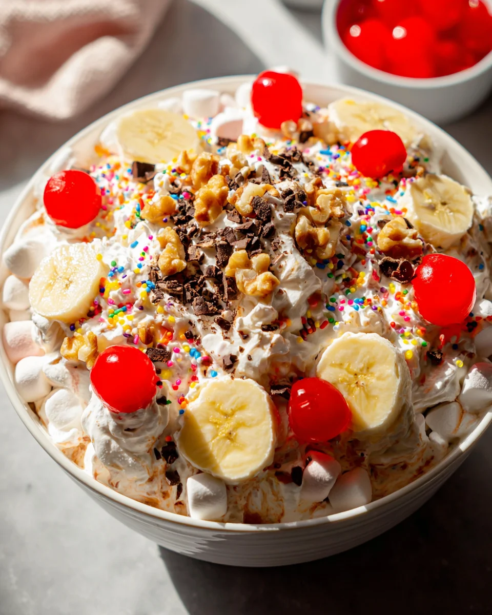 Banana Split Fluff Salad Banana