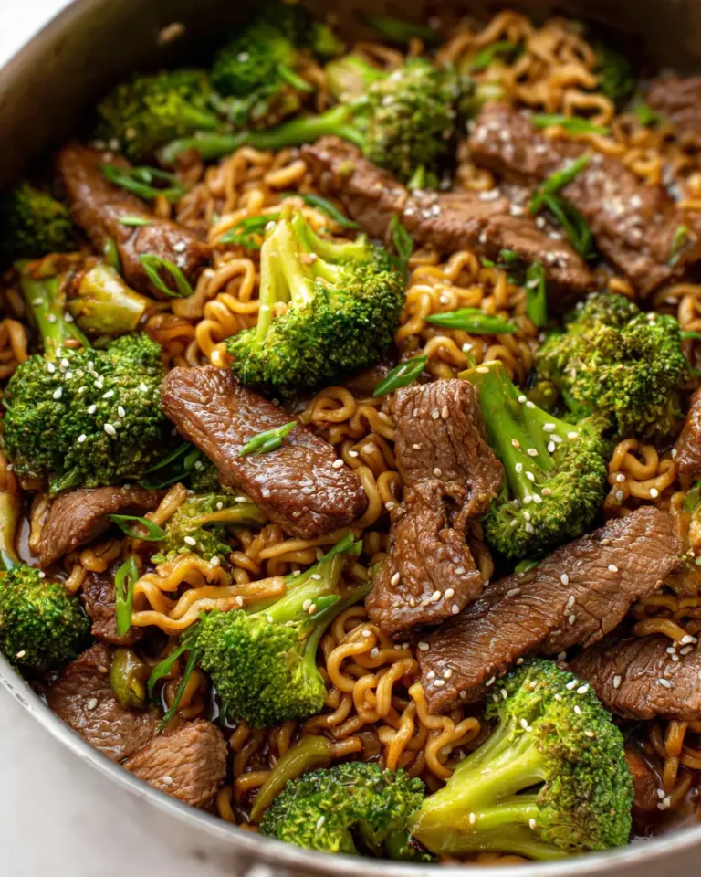 Beef and Broccoli Ramen Stir Fry