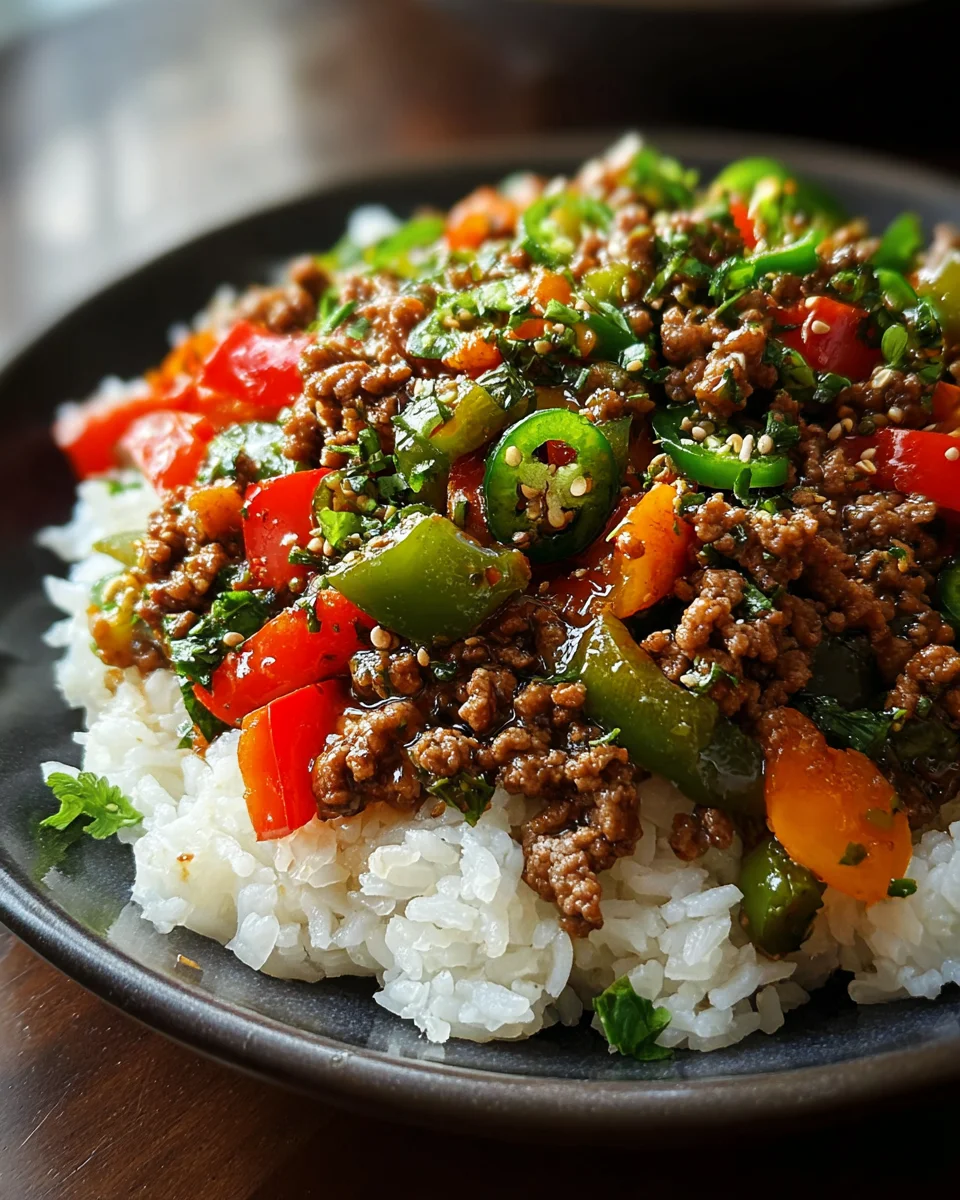 Beef and Pepper Rice Bowl 17 Beef and Pepper Rice Bowl