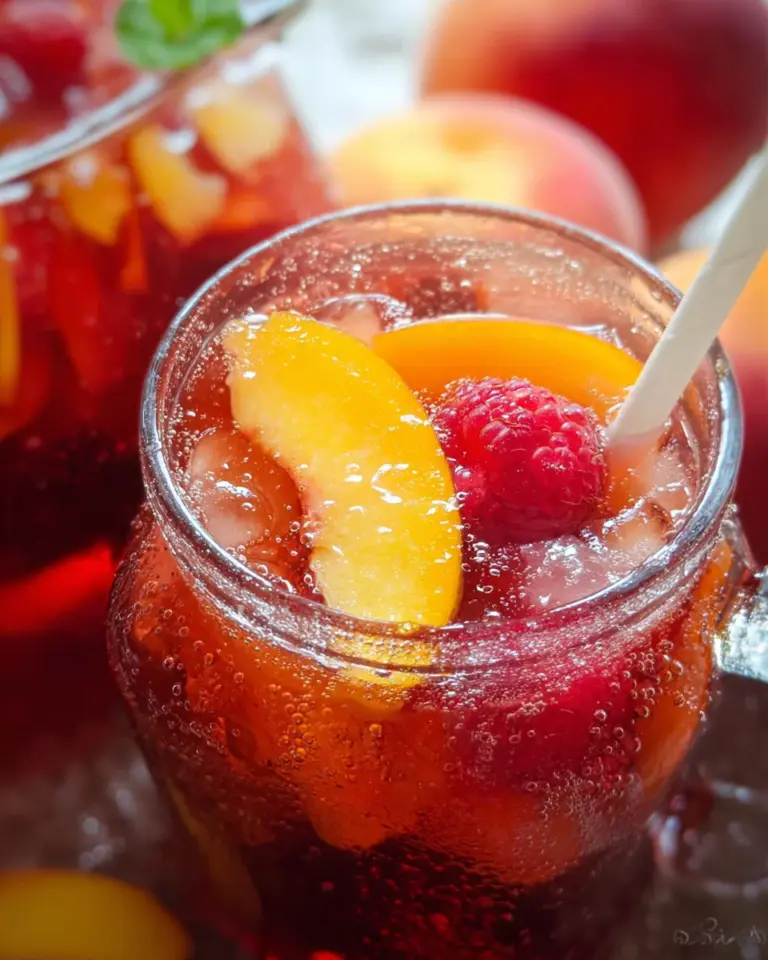 Bellini Peach Raspberry Iced Tea