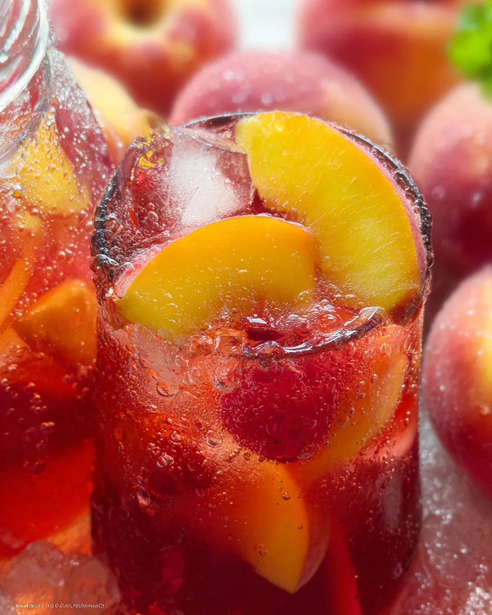 Bellini Peach Raspberry Iced Tea Bellini