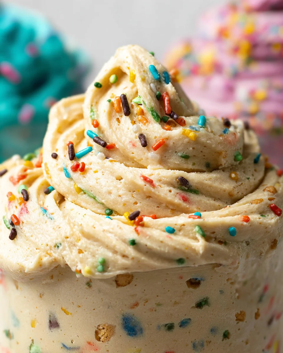 Birthday Cake Protein Cookie Dough Birthday Cake Protein Cookie Dough