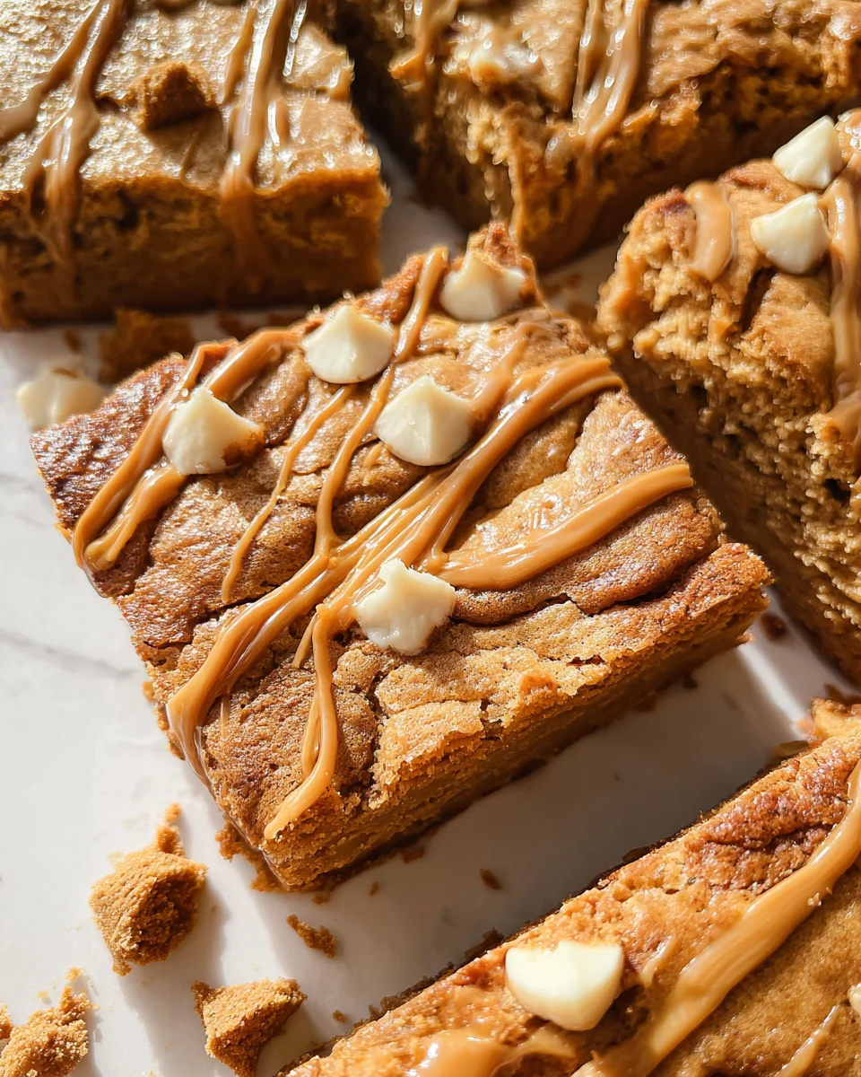 Biscoff Blondies Biscoff