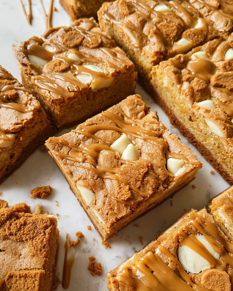 Biscoff Blondies Biscoff