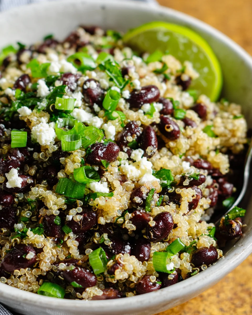 Black Bean Quinoa Salad Recipe Black