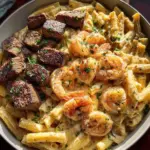 Blackened Steak and Shrimp Alfredo Blackened Steak and Shrimp Alfredo