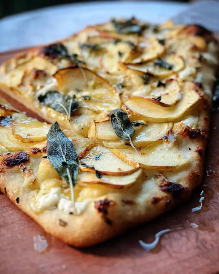 Brie and Apple Flatbread