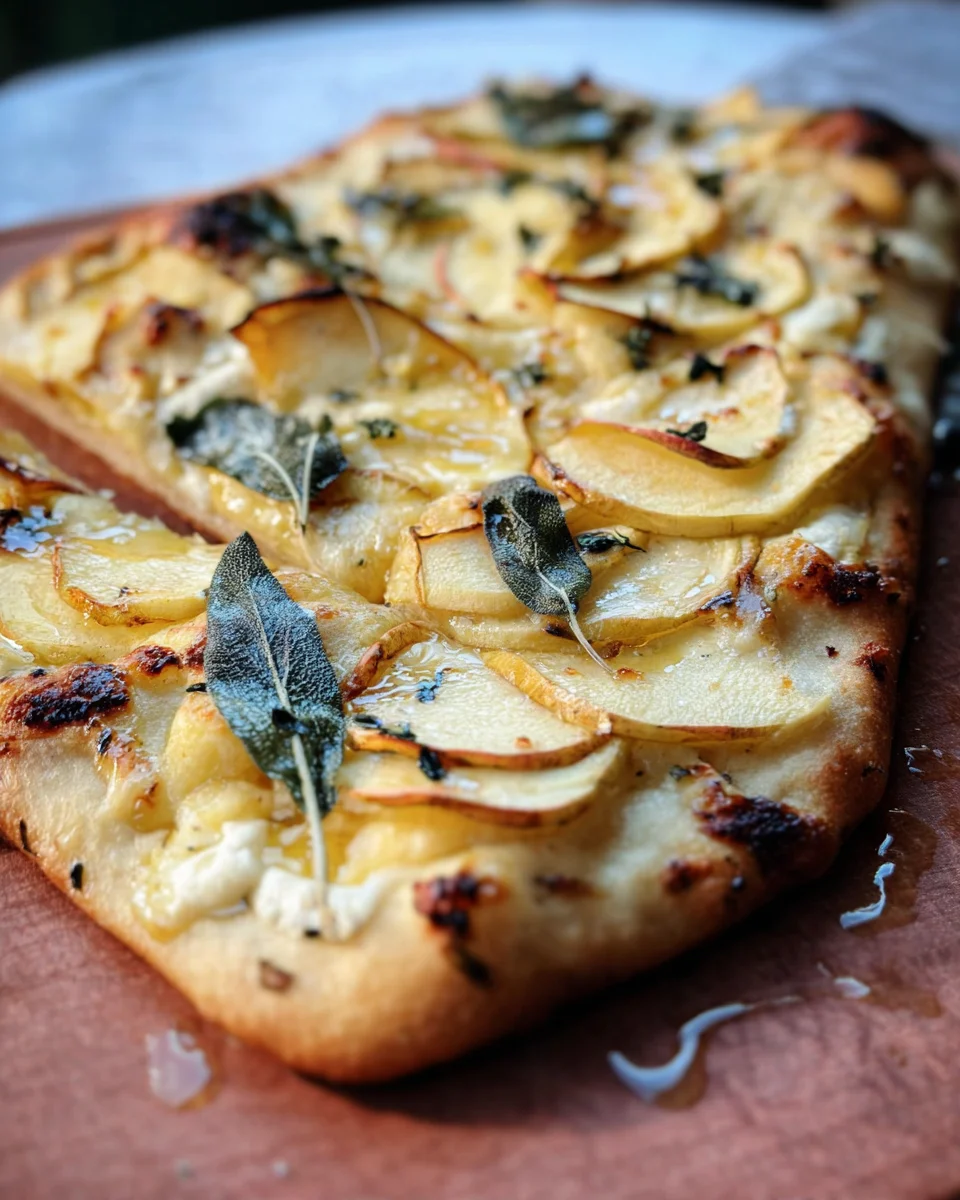 Brie and Apple Flatbread