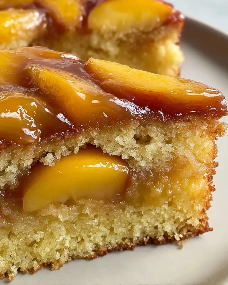 Brown Sugar Peach Cake