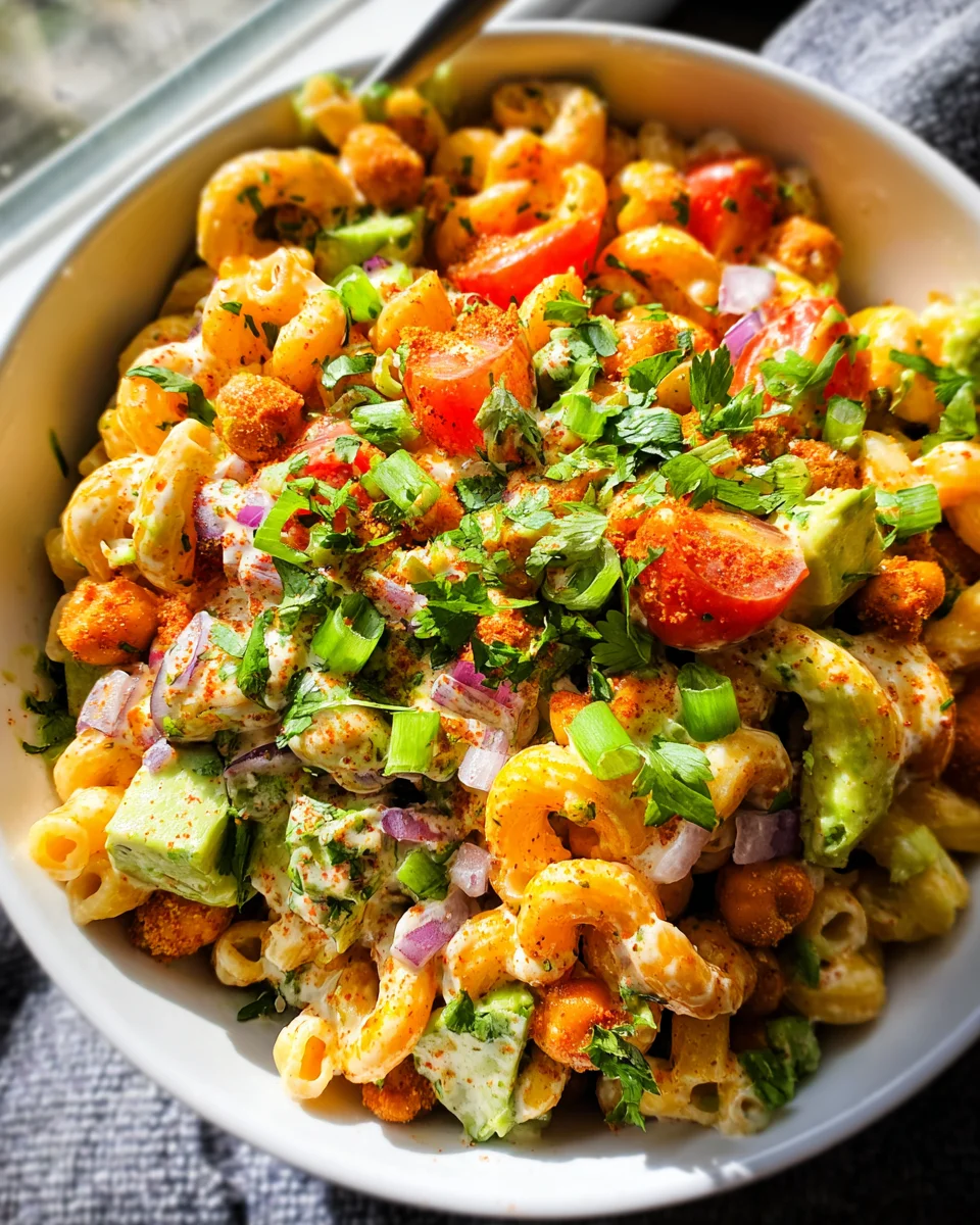 Buffalo Chickpea Pasta Salad Buffalo Chickpea Pasta Salad
