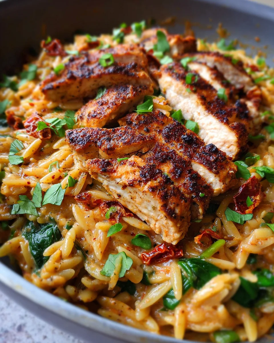Cajun Chicken Orzo Cajun