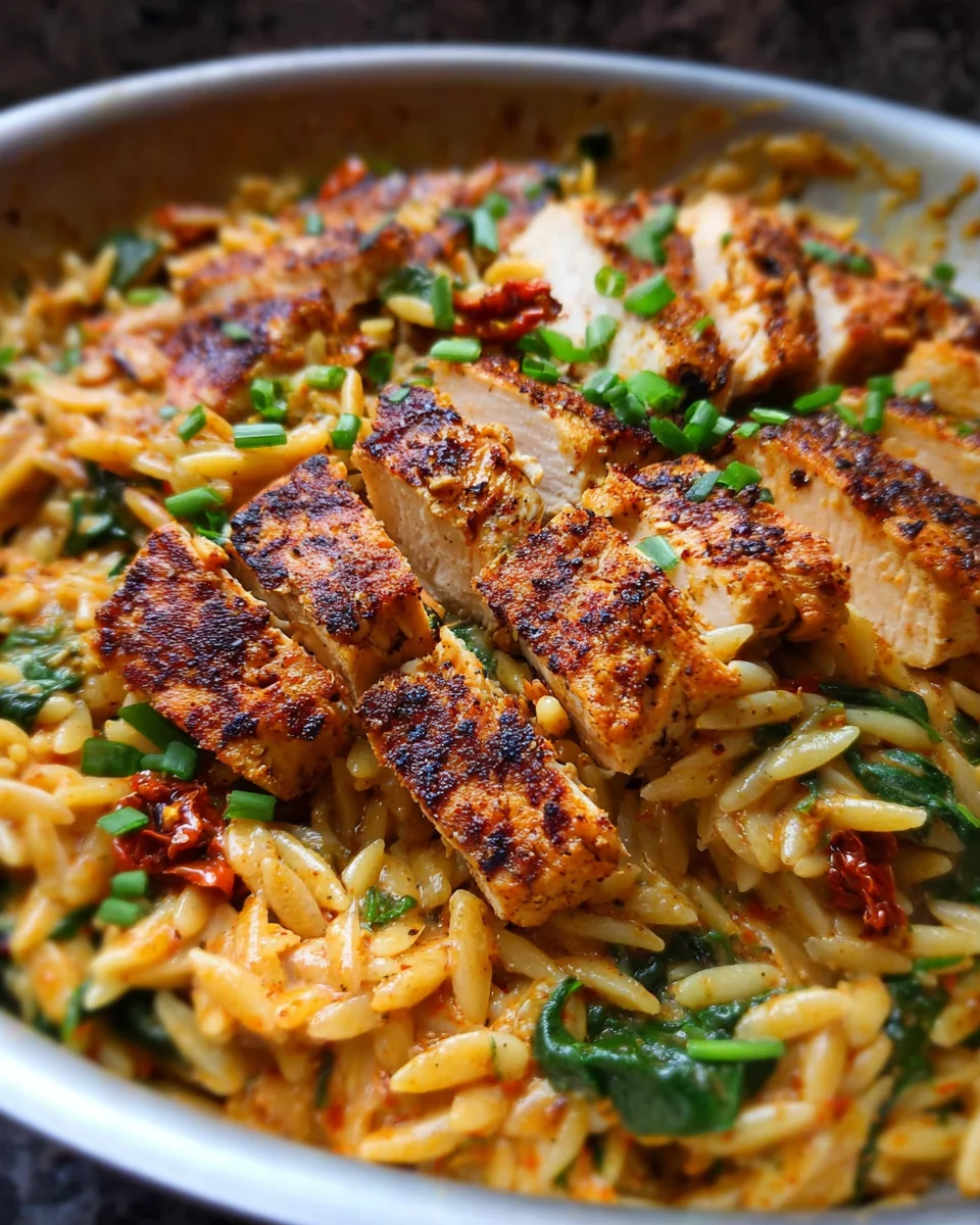 Cajun Chicken Orzo Cajun