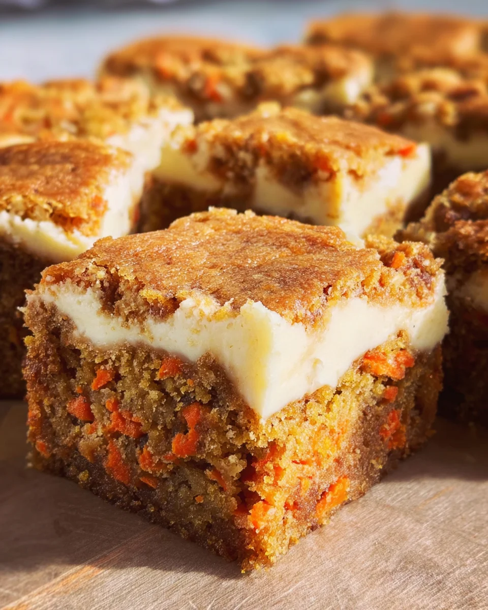 Carrot Cake Bars Carrot
