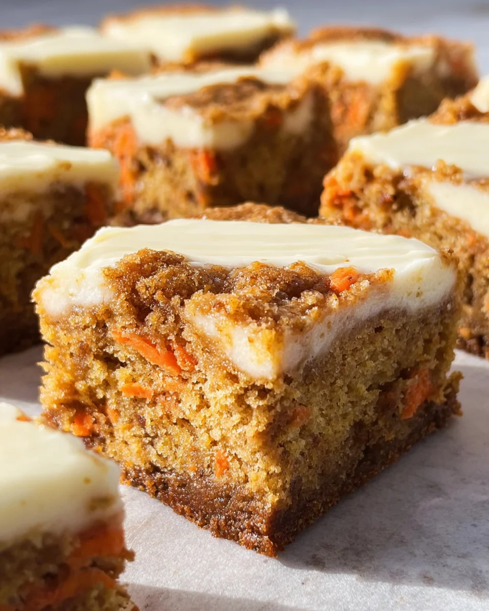 Carrot Cake Bars Carrot